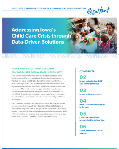 Addressing Iowa’s Child Care Crisis through Data-Driven Solutions